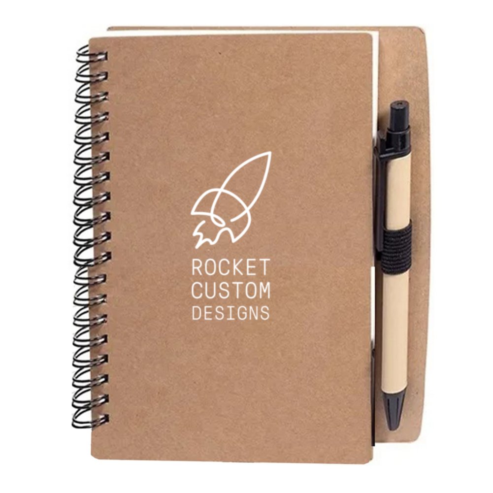 View larger image of Add Your Logo: Eco Stone Mini Notebook and Pen